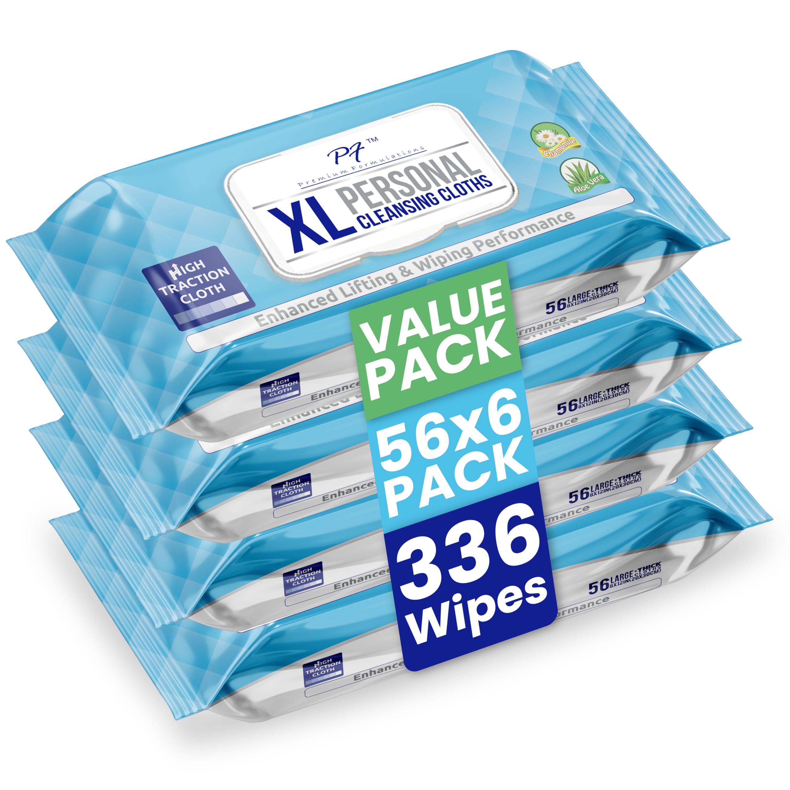 Amazon.com : Premium Formulations XL Adult Wipes – (4 Packs x 56